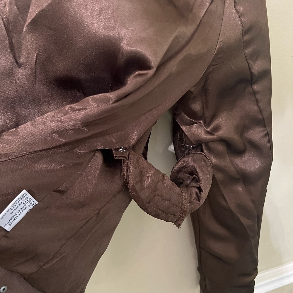 Pamela McCoy Brown Leather Jacket - Picture 14 of 15